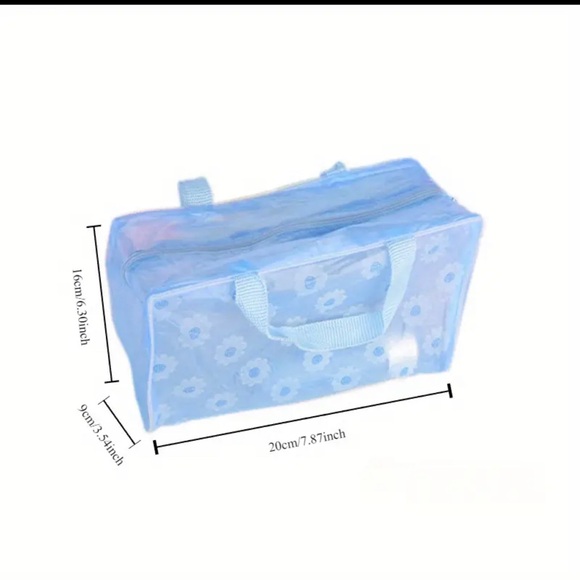 Passion Vacation Waterproof Floral Cosmetic Bag, Portable Makeup Organizer - Picture 4 of 4